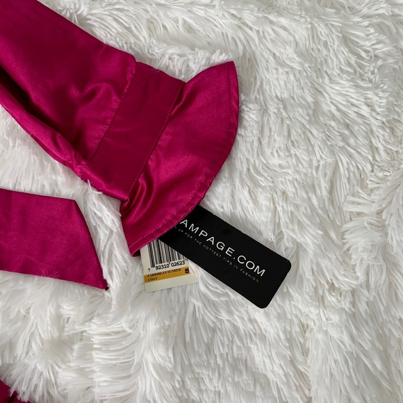 Glossy Belted Trench Coat ~ Double Ruffle Hem 💕 - Picture 6 of 7